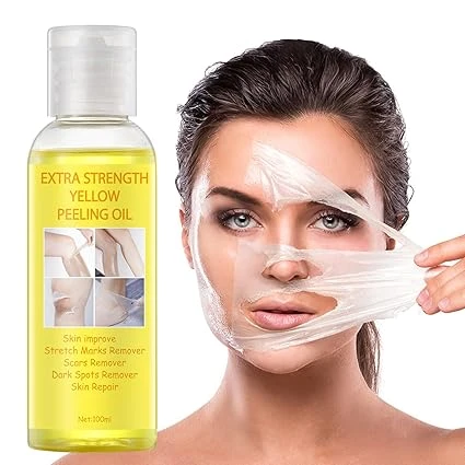 Yellow Peeling Oil for Dark Skin, Strong Peeling Oil Extra Strength, Exfoliating