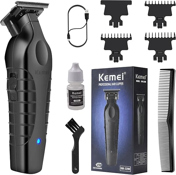 KEMEI 2299 Professional Hair/Beard Trimmer for Men Zero Gapped Hair Clippers for