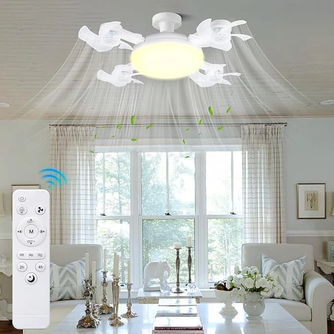 2025 New Drone Fan Light Socket Fan Light with Rem...