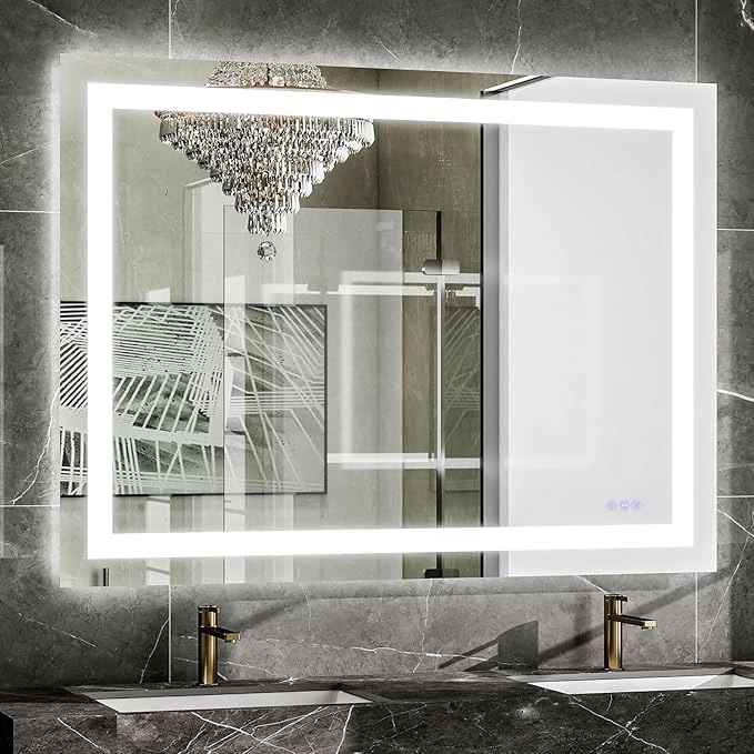 Bathroom Mirror with Lights 26 x 38 inches - 3 Adj...