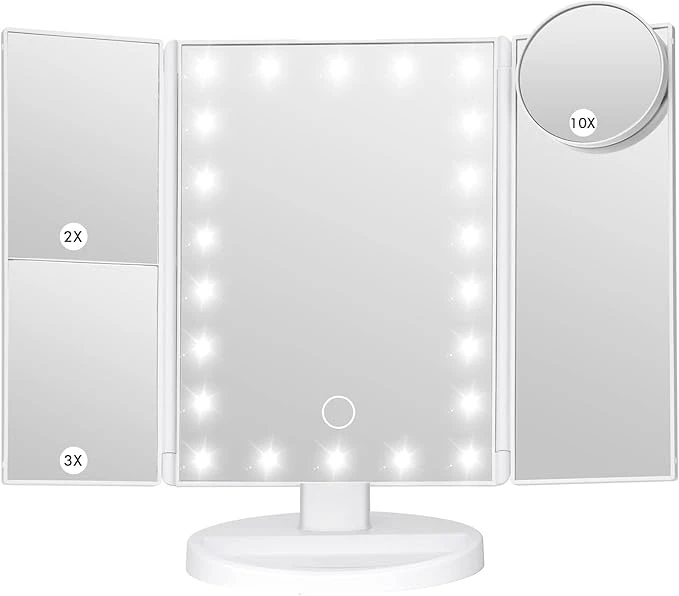 Makeup Mirror Vanity Mirror with Lights, Bathroom Adjustable Brightness Mirrors 