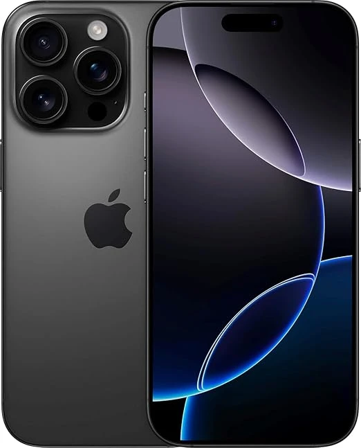Apple iPhone 16 Pro Max, US Version, 256GB, Black Titanium - Unlocked (Renewed) 