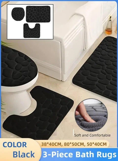 3-piece bath rugs