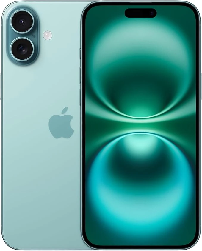 Apple iPhone 16 Plus, US Version, 128GB, Teal - Unlocked (Renewed Premium)