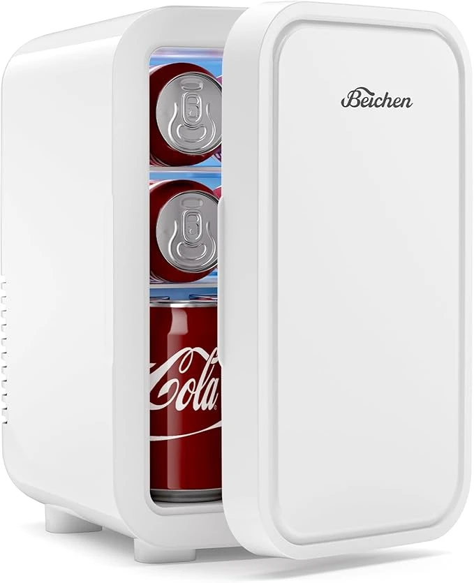 Mini Fridge,6 Liter / 8 Can Small Fridge for Bedroom, Car, Office & Dorm, 110V A