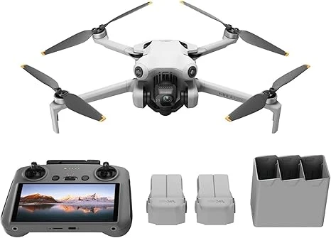 DJI Mini 4 Pro Fly More Combo with DJI RC 2, Drones with Camera for Adults 4K, U