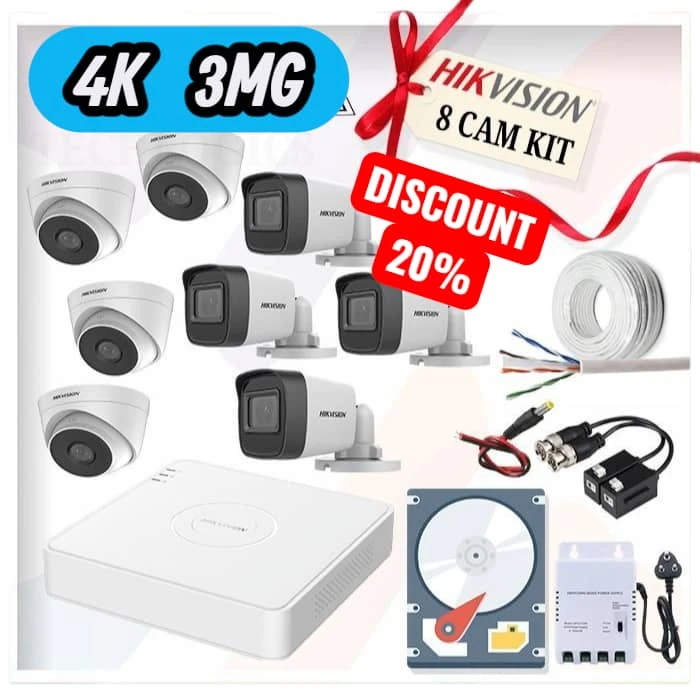 CCTV Color Hikvisio 4K  O...