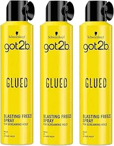 Schwarzkopf got2b Glued Blasting Freeze Hair Spray, 2 Pack (2 x 300 ml)
