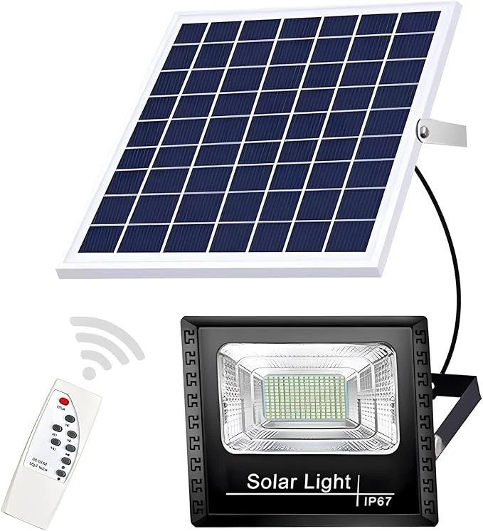 DuBom Solar light 500watts  Solar Flood Light Outdoor Remote, 6000K Bright LED, 