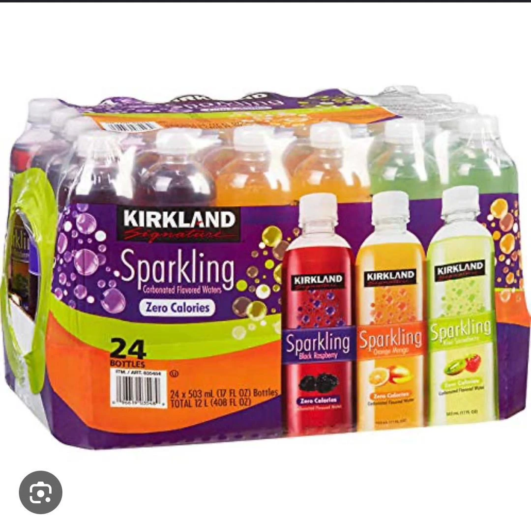 Kirkland Signature Flavored Sparkling Water Variety Club Pack - 24