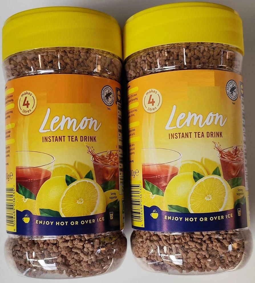Instant Lemon Tea Granules – 2 x 400g Jars (Makes 8 Litres) – Citrus Flavoured D
