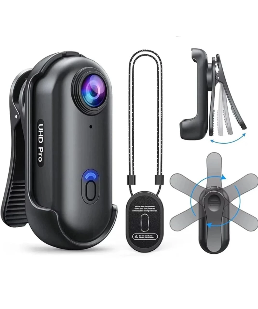 BOBLOV W4 2K Mini Body Camera – Wearable UHD Pro Camera