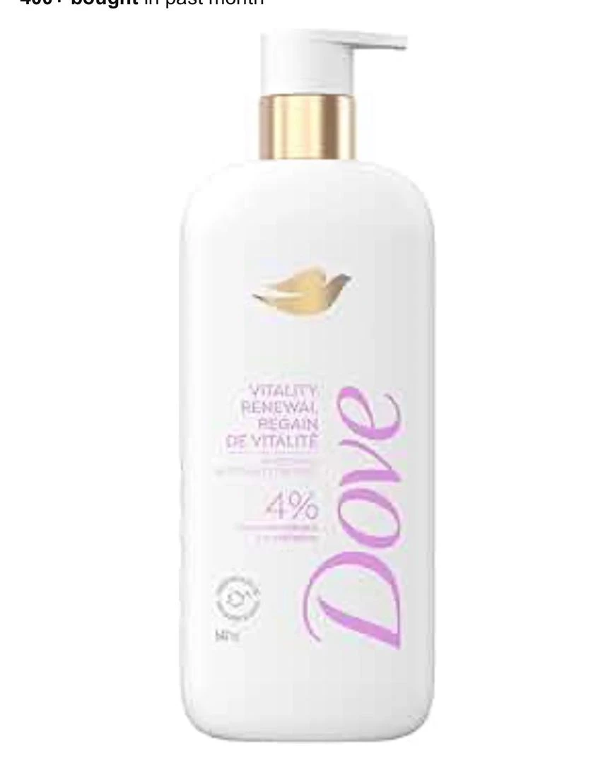 Dove Body Wash, Promotes firmer, supple skin, Vitality Renewal, body cleanser wi