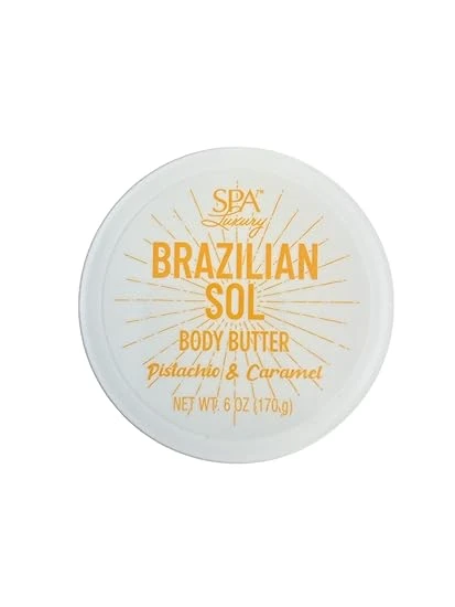 Brazilian Sol Body Butter, Pistachio & Caramel, 6...