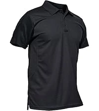 Men's Quick Dry Golf Polo Shirts Active Short Sleeve Lightweight Casual Collared T-Shirt