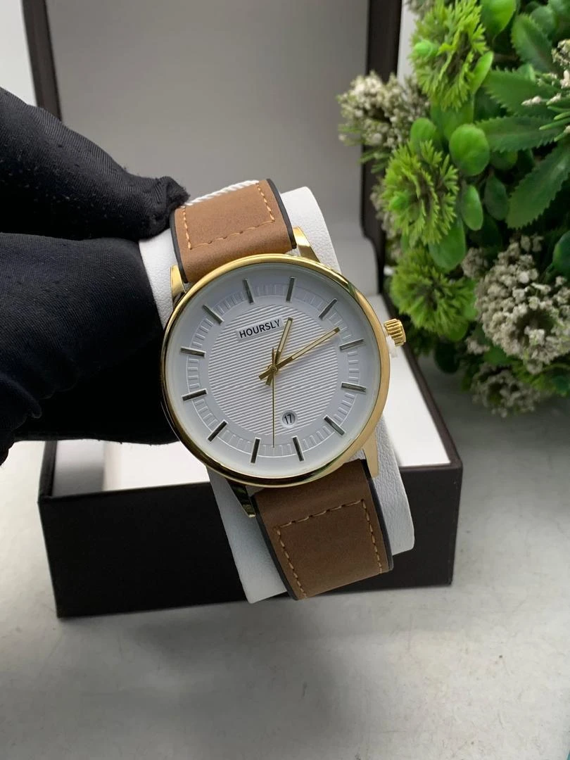 ENVY Watch White/Tan Leather