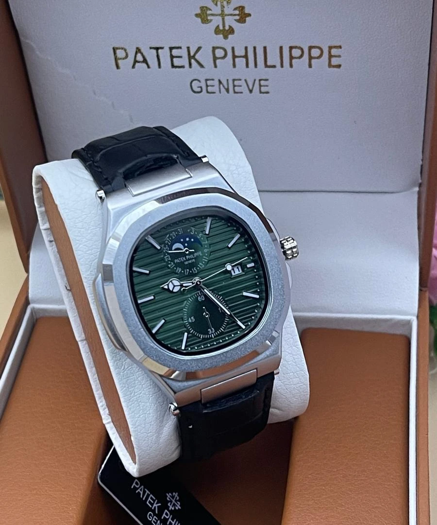 Patekphilippe Automatic Chronograph Authentic Wristwatch for Men's