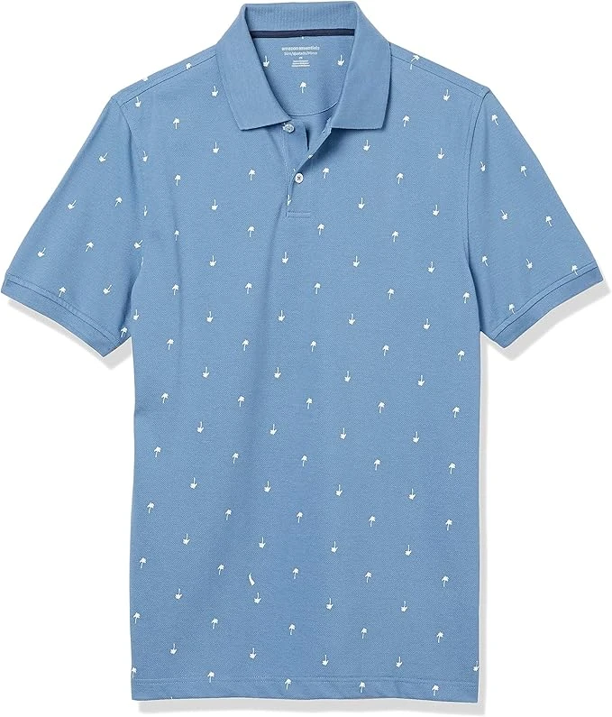 Essentials Men's Slim-Fit Short-Sleeve Cotton Pique Polo Shirt