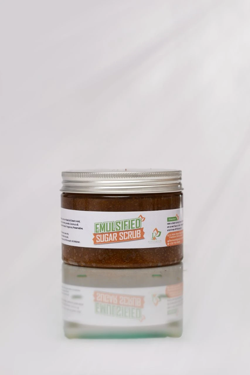 Emulsified sugar scrub