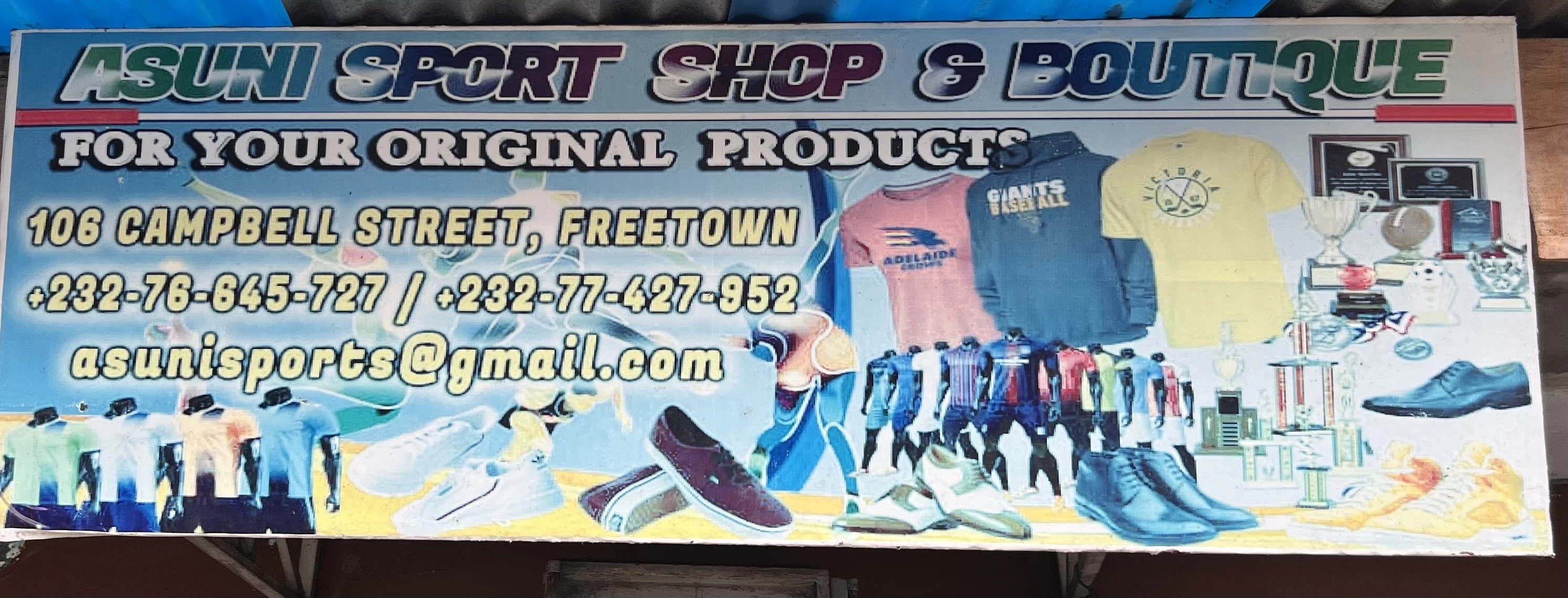Asuni sport shop and boutique